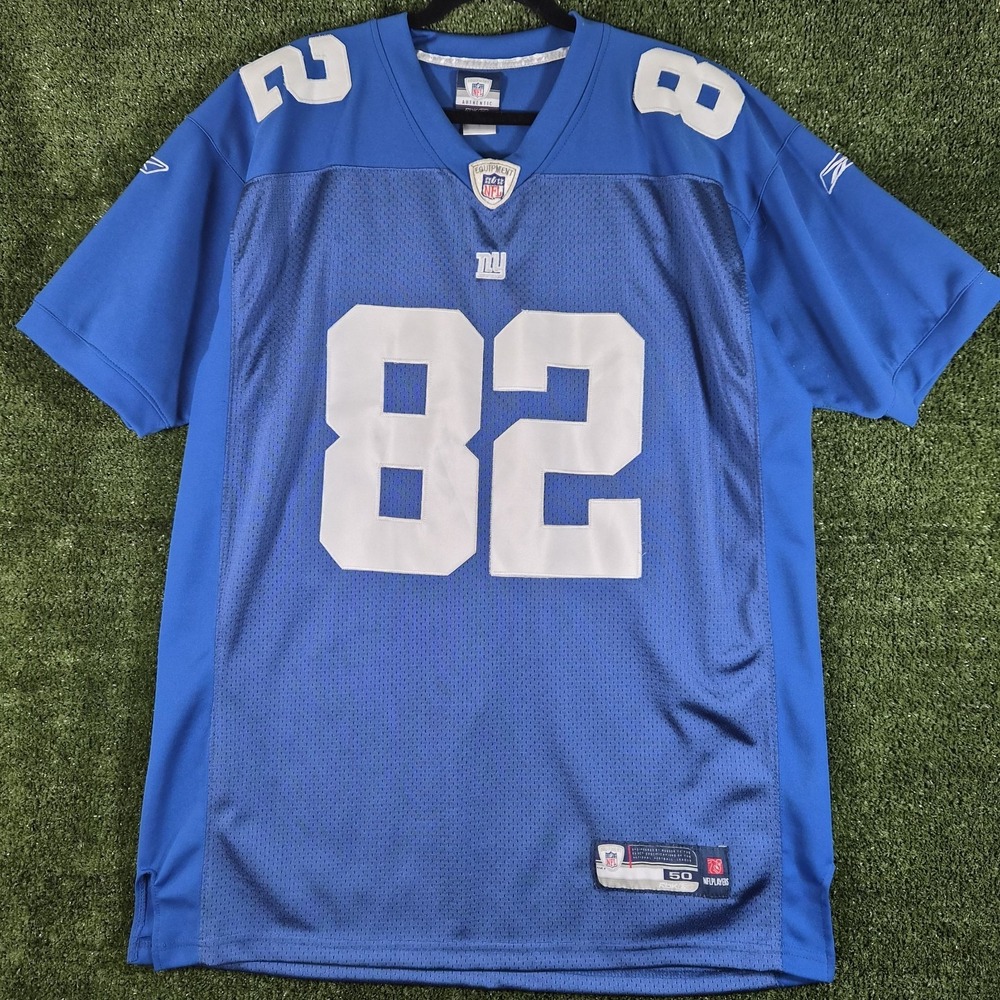 Reebok NFL‎ New York Giants Manningham #82 Jersey Mens Size 50 Blue Authentic